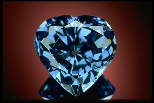 diamond blue heart